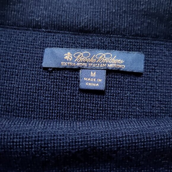 Brooks Brothers Woven Navy A-line Wool Skirt Sz M - Picture 2 of 11